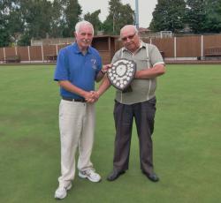 Chris Hall receives the Individual Merit Trophy 2014